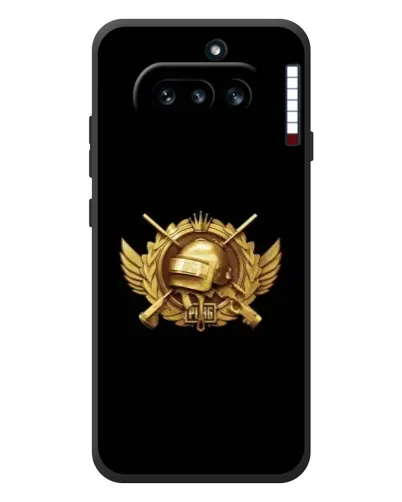 Чехол для Nothing Phone (4a) с картинкой «PUBG — оранжевый градиент»