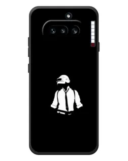 Чехол для Nothing Phone (4a) с картинкой «PUBG — белый шлем» Чехол для Nothing Phone (4a) с картинкой «PUBG — белый шлем»