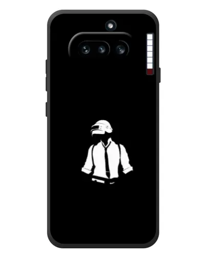 Чехол для Nothing Phone (4a) с картинкой «PUBG — белый шлем»