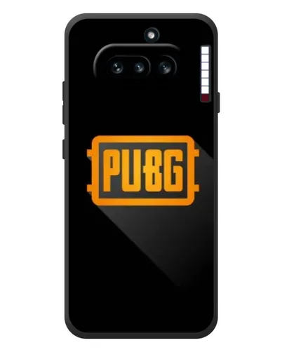 Чехол для Nothing Phone (4a) с картинкой «PUBG — рамка лого»