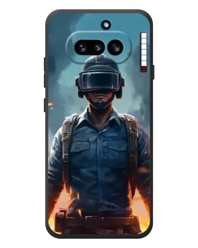 Чехол для Nothing Phone (4a) с картинкой «PUBG — реалистичный герой»