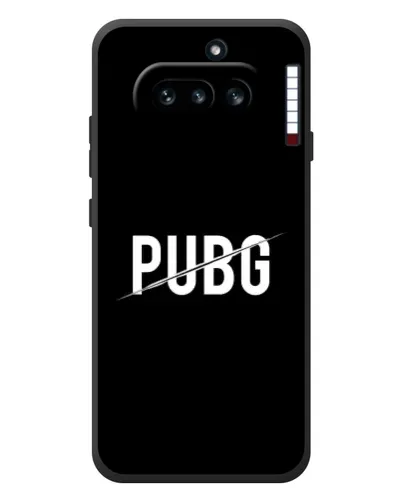 Чехол для Nothing Phone (4a) с картинкой «PUBG — белый логотип»