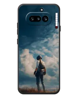Чехол для Nothing Phone (4a) с картинкой «Герой PUBG на скале» Чехол для Nothing Phone (4a) с картинкой «Герой PUBG на скале»
