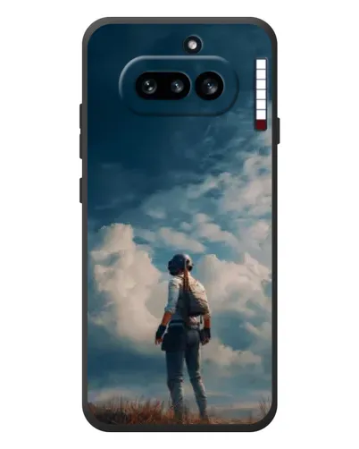 Чехол для Nothing Phone (4a) с картинкой «Герой PUBG на скале»