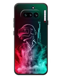 Чехол для Nothing Phone (4a) с картинкой «PUBG — огненный воин» Чехол для Nothing Phone (4a) с картинкой «PUBG — огненный воин»