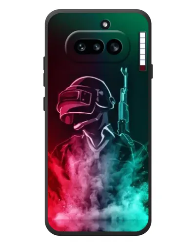 Чехол для Nothing Phone (4a) с картинкой «PUBG — огненный воин»