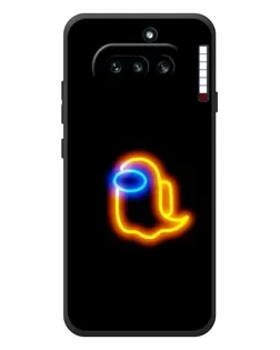 Чехол для Nothing Phone (4a) с картинкой «Among Us неоновое сияние»