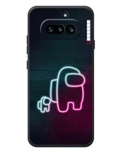 Чехол для Nothing Phone (4a) с картинкой «Among Us неон-арт»