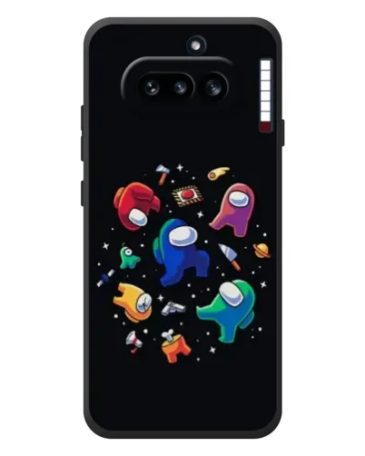 Чехол для Nothing Phone (4a) с картинкой «Among Us космос» Чехол для Nothing Phone (4a) с картинкой «Among Us космос»