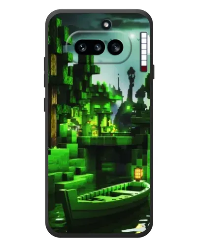 Чохол для Nothing Phone (4a) з картинкою «Minecraft лісовий пейзаж»