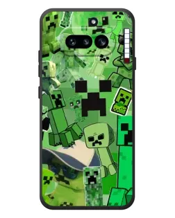 Чохол для Nothing Phone (4a) з картинкою «Кріпери Minecraft»