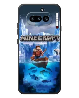 Чохол для Nothing Phone (4a) з картинкою «Minecraft льодянийсвіт»