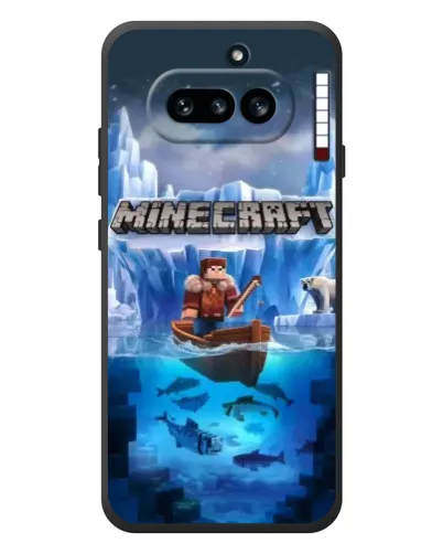 Чохол для Nothing Phone (4a) з картинкою «Minecraft льодянийсвіт»