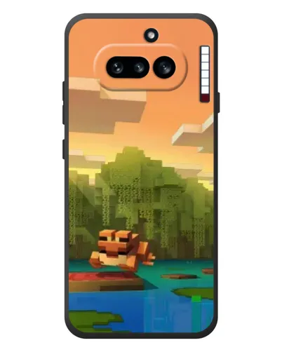 Чохол для Nothing Phone (4a) з картинкою «Майнкрафт захід сонця»