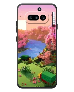 Чохол для Nothing Phone (4a) з картинкою «Рожеве дерево Minecraft»