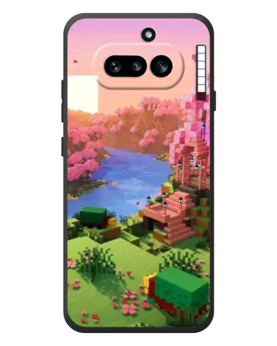 Чохол для Nothing Phone (4a) з картинкою «Рожеве дерево Minecraft»
