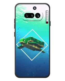Чехол для Nothing Phone (4a) с картинкой «Черепаха Minecraft»