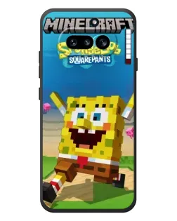 Чехол для Nothing Phone (4a) с картинкой «Губка Боб Minecraft»