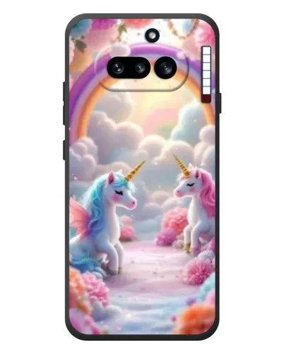 Чехол для Nothing Phone (4a) с картинкой «Радуга и единороги» Чехол для Nothing Phone (4a) с картинкой «Радуга и единороги»