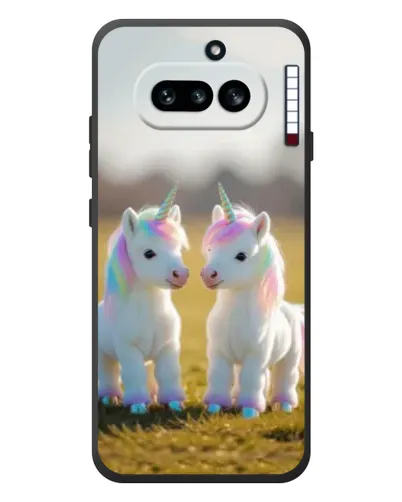 Чехол для Nothing Phone (4a) с картинкой «Пара единорогов» Чехол для Nothing Phone (4a) с картинкой «Пара единорогов»