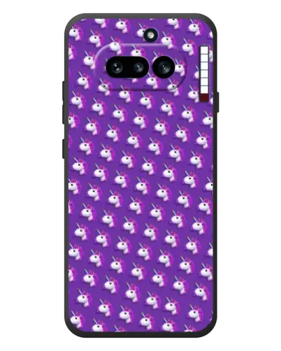 Чехол для Nothing Phone (4a) с картинкой «Единороги на фиолетовом» Чехол для Nothing Phone (4a) с картинкой «Единороги на фиолетовом»