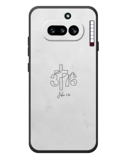 Чохол для Nothing Phone (4a) з картинкою «Івана 3:16 Хрест»