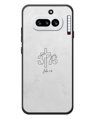 Чехол для Nothing Phone (4a) с картинкой «Иоанна 3:16 Крест»