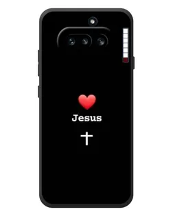 Чохол для Nothing Phone (4a) з картинкою «Серце - Jesus»