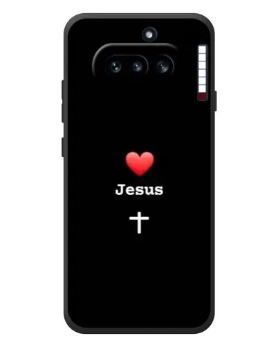 Чехол для Nothing Phone (4a) с картинкой «Сердце - Jesus»
