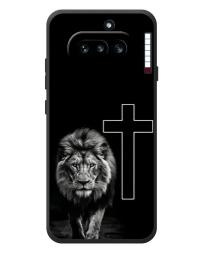 Чехол для Nothing Phone (4a) с картинкой «Лев и Крест»