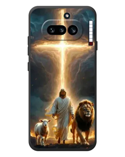 Чехол для Nothing Phone (4a) с картинкой «Лев Иуды и Свет»
