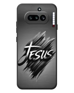Чехол для Nothing Phone (4a) с картинкой «Надпись Jesus Graffiti»