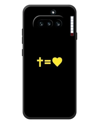 Чехол для Nothing Phone (4a) с картинкой «Сердце и Крест»