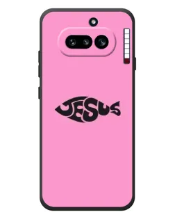 Чехол для Nothing Phone (4a) с картинкой «Розовый символ  Jesus»