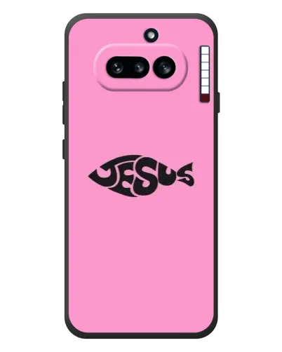 Чехол для Nothing Phone (4a) с картинкой «Розовый символ  Jesus»