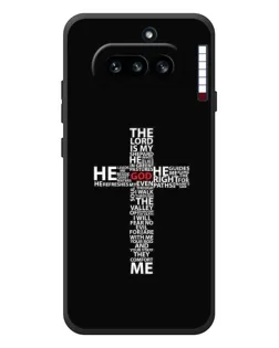 Чехол для Nothing Phone (4a) с картинкой «Текстовый крест»