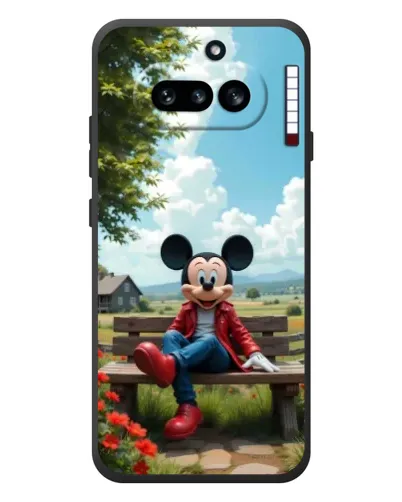 Чохол для Nothing Phone (4a) з картинкою «Міккі на лавці»