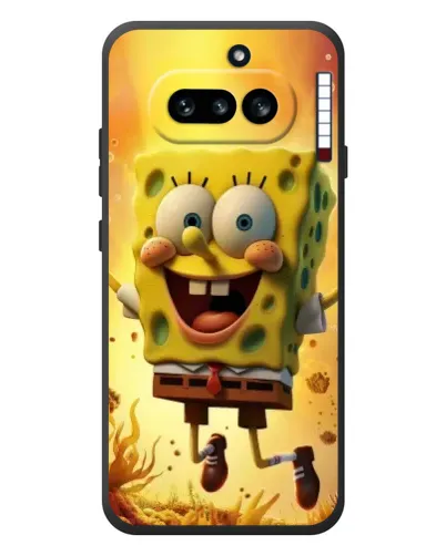 Чехол для Nothing Phone (4a) с картинкой «Губка Боб прыгает» Чехол для Nothing Phone (4a) с картинкой «Губка Боб прыгает»