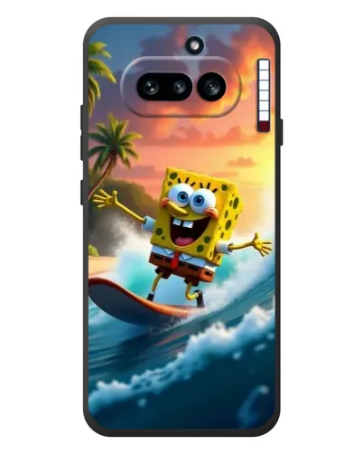 Чехол для Nothing Phone (4a) с картинкой «Губка Боб серфингист» Чехол для Nothing Phone (4a) с картинкой «Губка Боб серфингист»