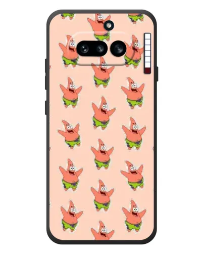 Чехол для Nothing Phone (4a) с картинкой «Патрик Стар паттерн» Чехол для Nothing Phone (4a) с картинкой «Патрик Стар паттерн»