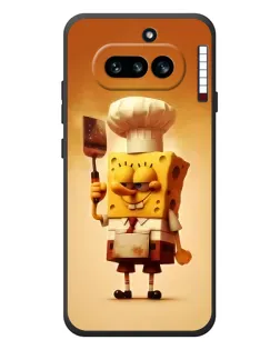 Чехол для Nothing Phone (4a) с картинкой «Губка Боб повар»