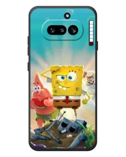 Чехол для Nothing Phone (4a) с картинкой «Спанч Боб победитель»