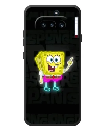 Чехол для Nothing Phone (4a) с картинкой «Неоновый Губка Боб» Чехол для Nothing Phone (4a) с картинкой «Неоновый Губка Боб»