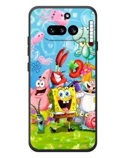 Чохол для Nothing Phone (4a) з картинкою «Губка Боб та друзі» Чохол для Nothing Phone (4a) з картинкою «Губка Боб та друзі»