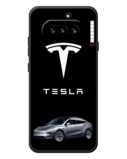 Чехол для Nothing Phone (4a) с картинкой «Tesla Model Y»