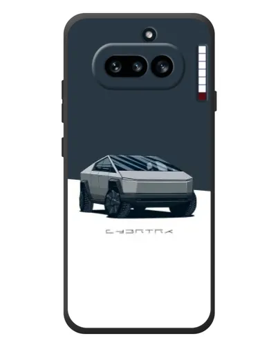Чехол для Nothing Phone (4a) с картинкой «Серебристый Cybertruck Tesla»