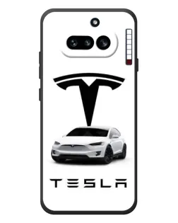 Чехол для Nothing Phone (4a) с картинкой «Tesla White Style»