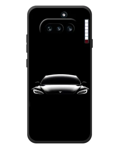 Чехол для Nothing Phone (4a) с картинкой «Фары Tesla Night»