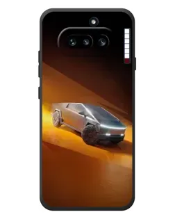 Чехол для Nothing Phone (4a) с картинкой «Cybertruck в пустыне»