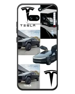 Чехол для Nothing Phone (4a) с картинкой «Коллаж Cybertruck Tesla»